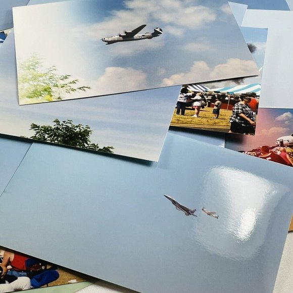 Vintage Lot Aviation Airplane Air Show Snapshot Photos Pictures Blue Angels 90s - Picture 8 of 12